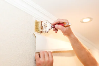Pose de papier peint à Mérial — revêtements muraux et toiles de verre